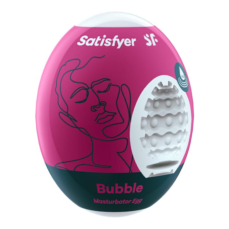 Satisfyer Egg | Petit masturbateur pour homme à usage unique | Bubble