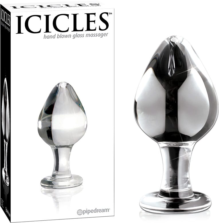 Icicles No. 25 | Mundgeblasener Analplug aus Glas