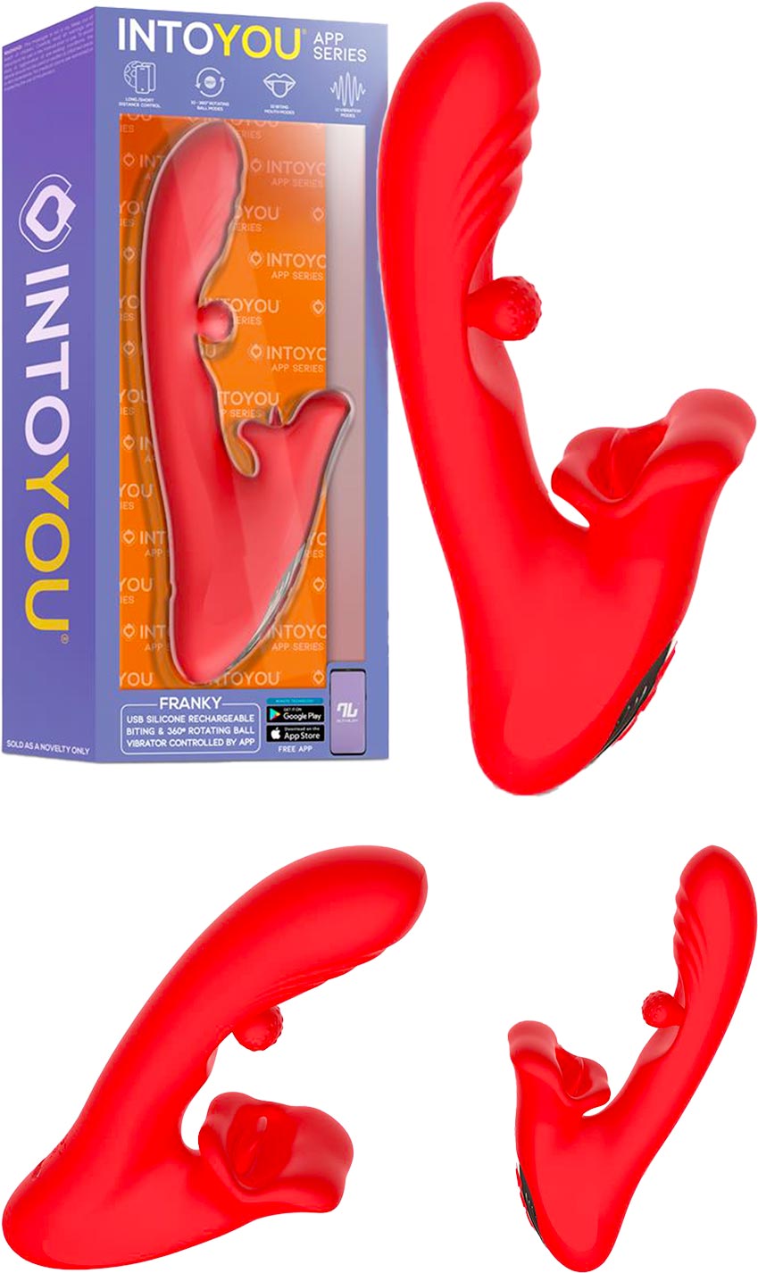 Into You Franky | Rotierender Kugel-Vibrator mit schwingender Zunge