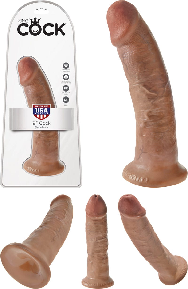 King Cock 9" Cock | Penisnachbildung | Hellbraun | 20 cm