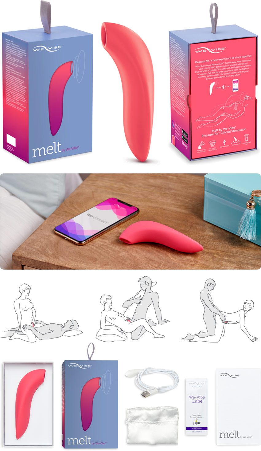 We-Vibe Melt | Stimulateur de clitoris avec technologie Pleasure Air