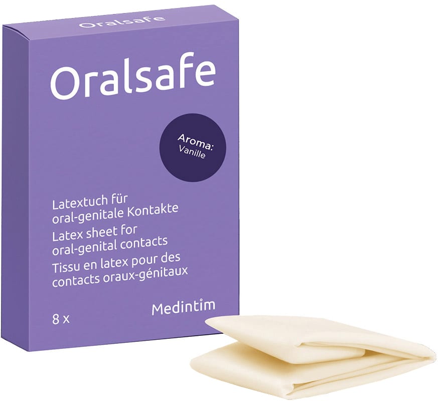Medintim Oralsafe | Kofferdam mit Vanillegeschmack | 8 Stück