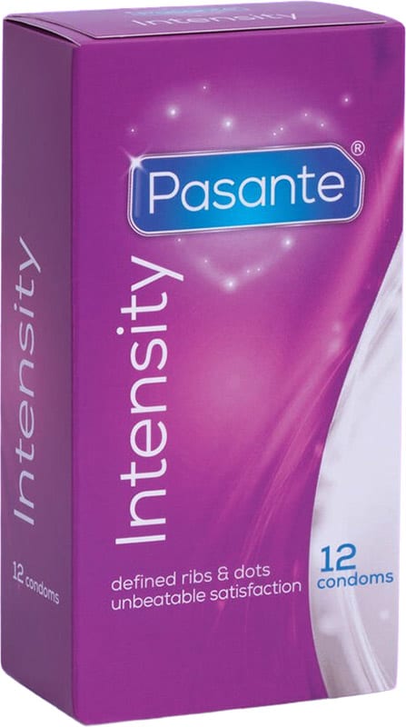 Pasante Intensity | Préservatif texturé | Boîte de 12 pièces