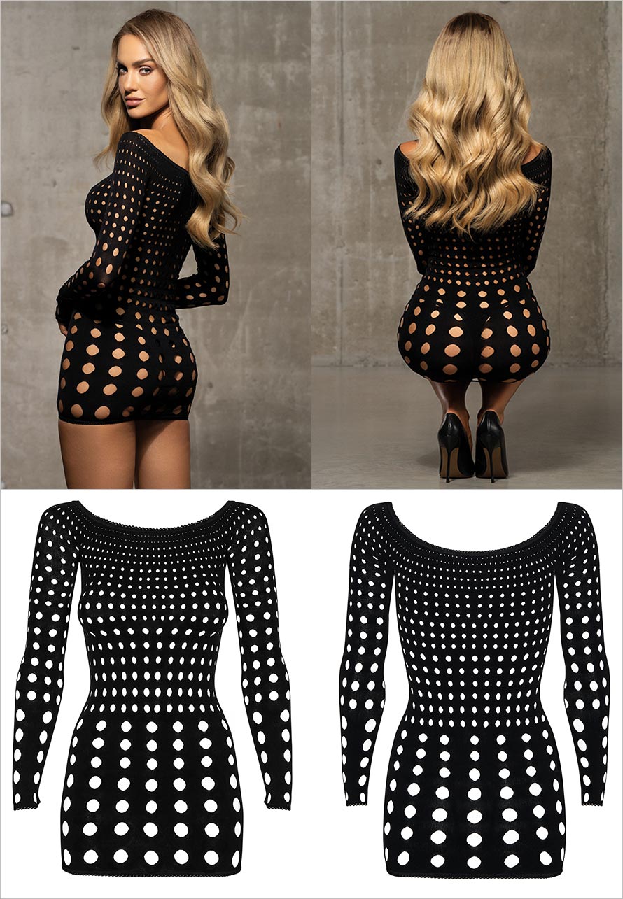 Obsessive Rocker | Mini robe à manches longues