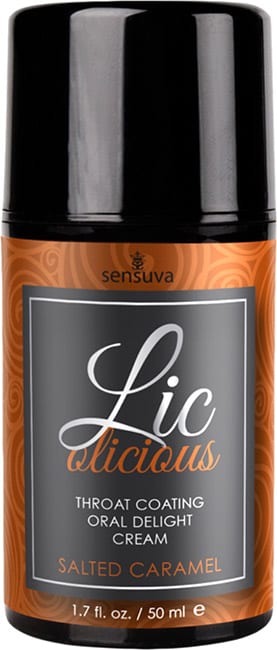 Sensuva Lic-O-Licious | Crème aromatisée pour fellation | Caramel salé