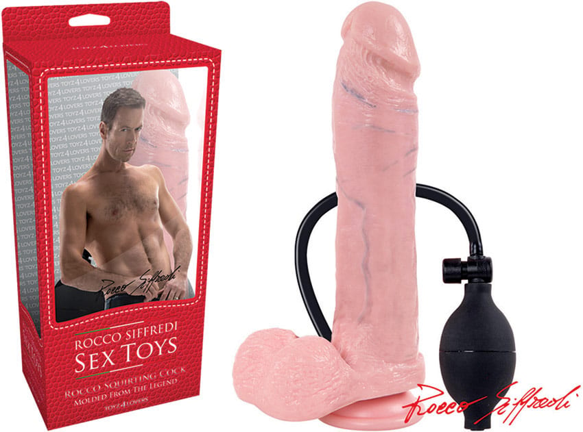 Gode Rocco Siffredi - Dildo éjaculateur réaliste - KissKiss