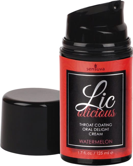 Sensuva Lic-O-Licious | Crème aromatisée pour fellation | Pastèque