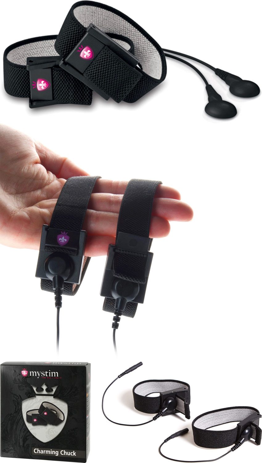 Mystim Charming Chuck | 2 ceintures élastiques pour électrostimulation