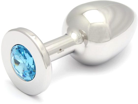 Rosebuds | Plug anal avec cristal Swarovski bleu clair | Taille XXL
