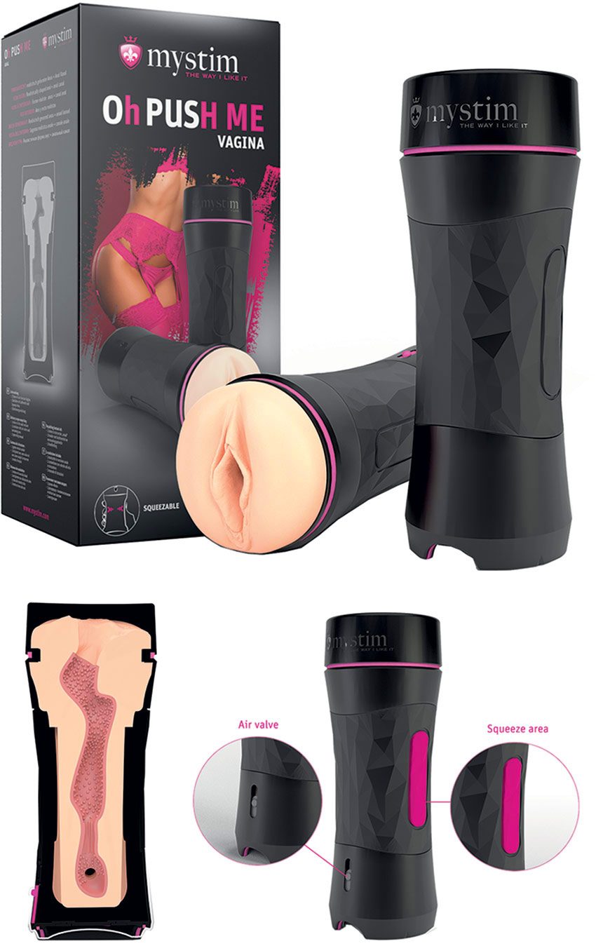 Oh Push Me - Vagina | Vaginaler Masturbator mit Saugsystem