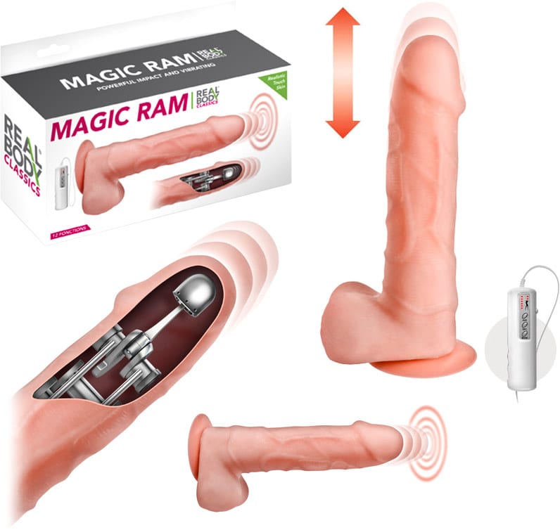 Vibromasseur réaliste Magic Ram | Vibrations et pulsations