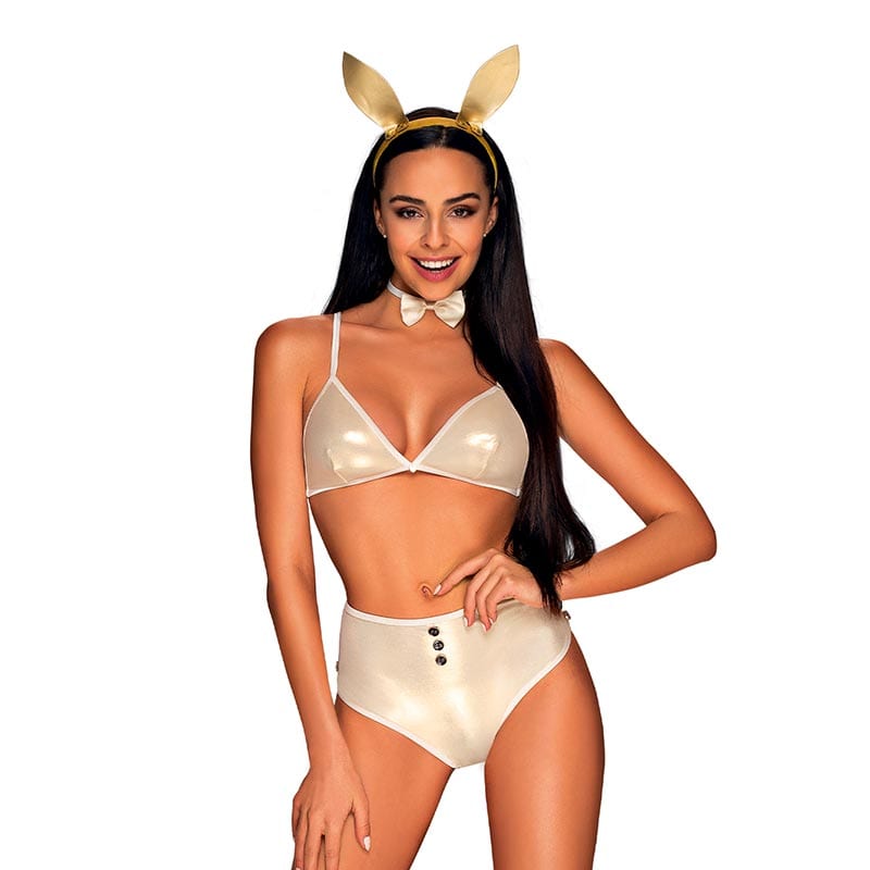 Obsessive Neo Goldes | Costume de lapin ultra sexy de couleur dorée