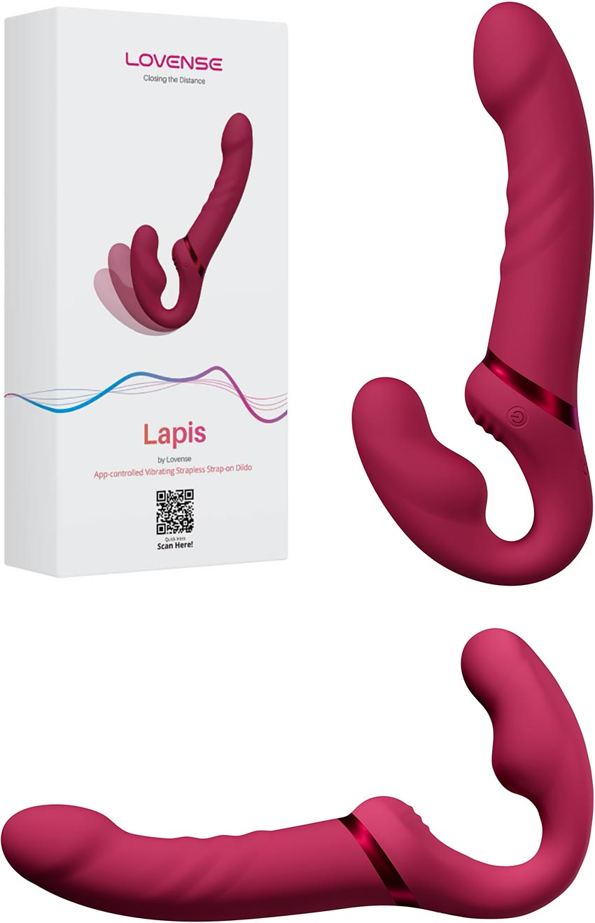 Lovense Lapis | Gode ceinture vibrant et flexible à double extrémité