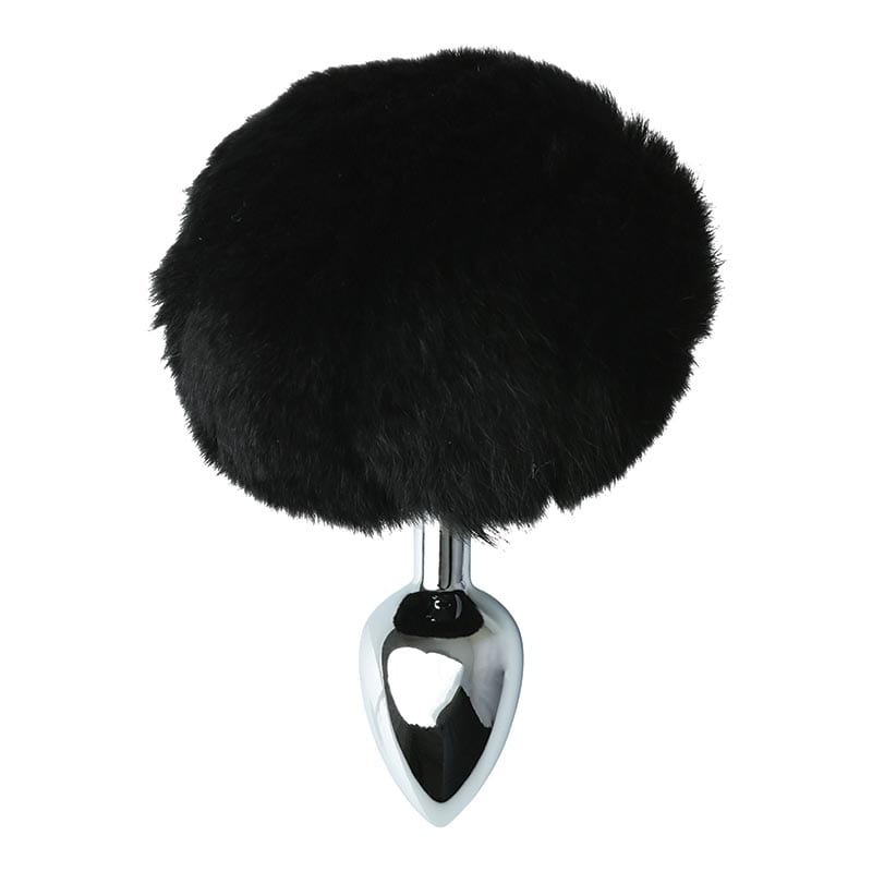 Sportsheets Sincerely | Plug anal avec pompon de lapin | Noir