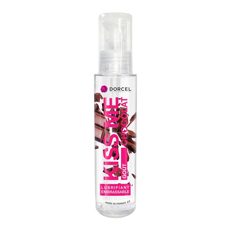 Marc Dorcel Kiss Me | Lubrifiant intime à base d'eau | Goût chocolat