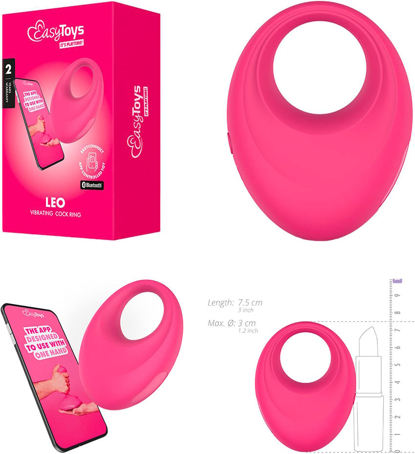 EasyToys Leo | Anneau pénien vibrant contrôlable via l'app