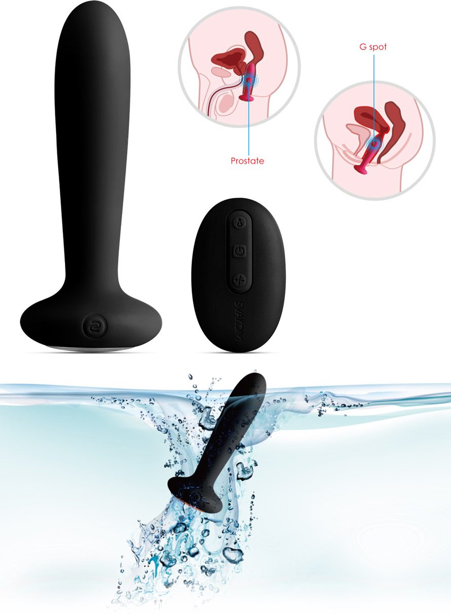 Svakom Primo - Plug anal vibrant et chauffant, de taille moyenne