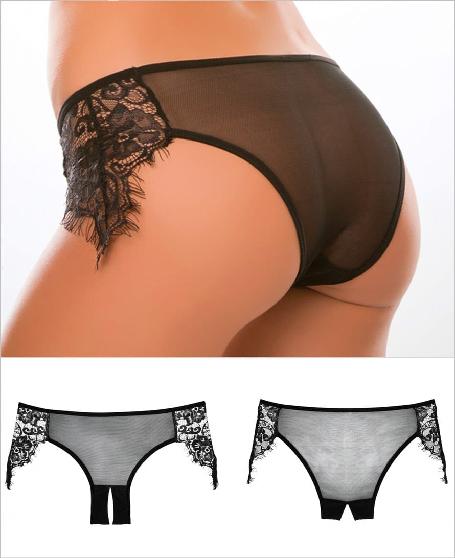 Adore by Allure Lavish | Panty à l'entrejambe ouvert et au toucher doux
