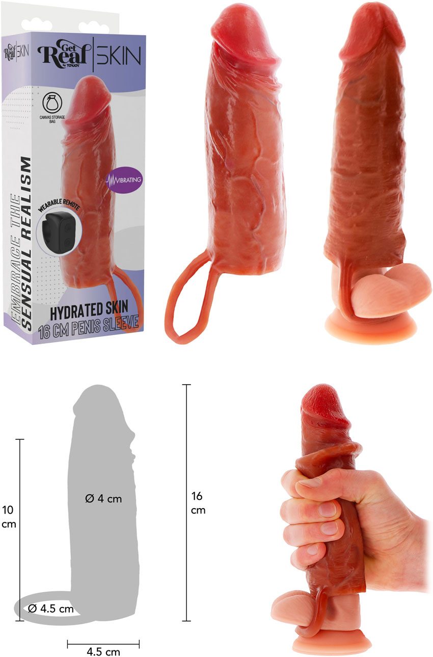 ToyJoy Get Real Hydrated Skin | Penis-Manschette in Karamellfarbe