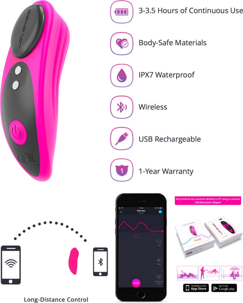 Lovense Ferri | Stimulateur clitoridien connecté via une application
