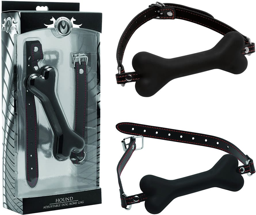 Master Series Hound | Bâillon os de chien en silicone