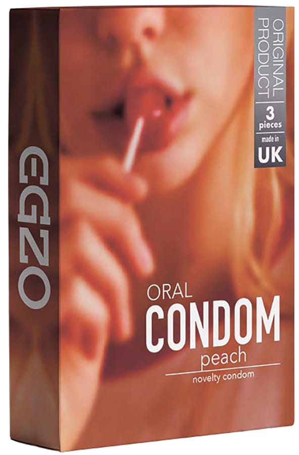 EGZO Peach | Orales Kondom mit Pfirsicharoma | 3 Stück