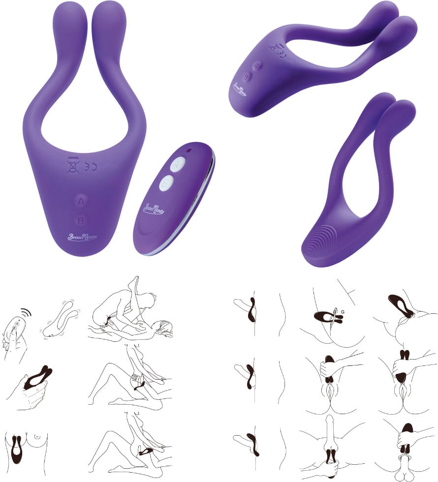DOPPIO 2.0 | Vibromasseur pour couple BeauMents avec télécommande