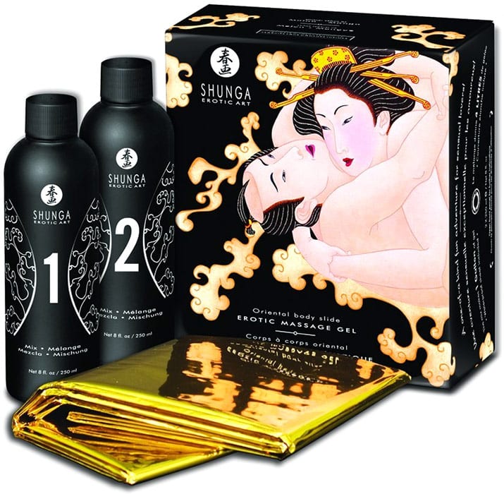 Shunga Body to Body Massage-Gel - Melone & Mango