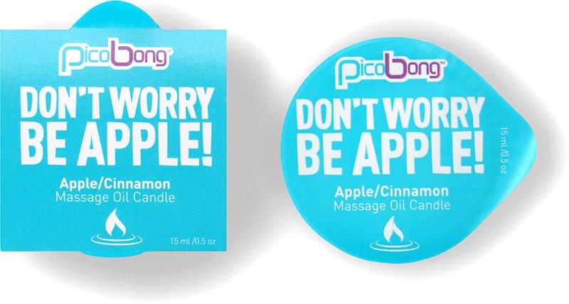 PicoBong Don't Worry Be Apple Massagekerze