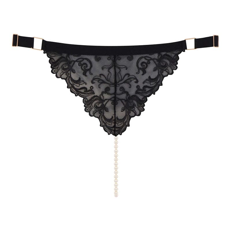 Bracli Vienna stimulierender Perlen-String - Schwarz