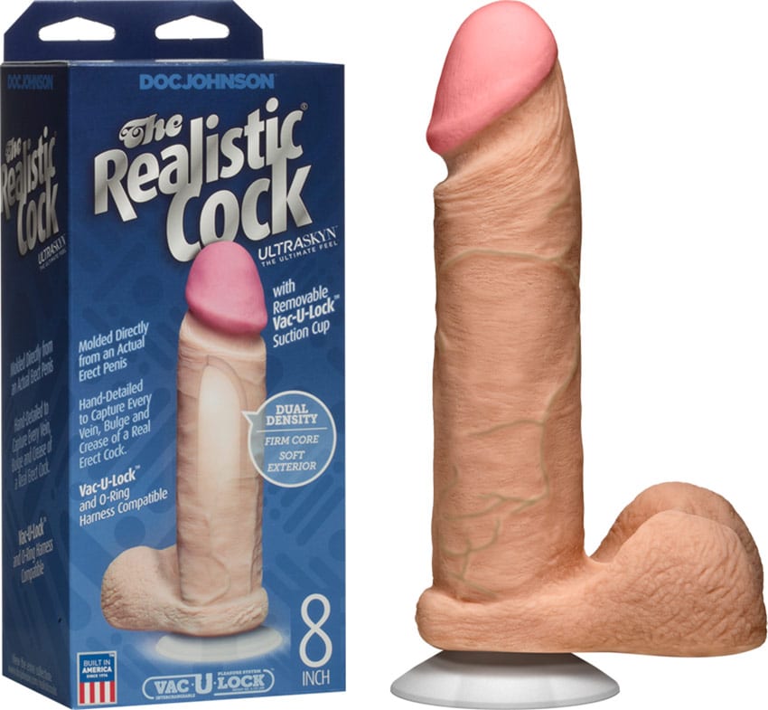 Doc Johnson The Realistic Cock UltraSkyn | Dildo réaliste | 19 cm