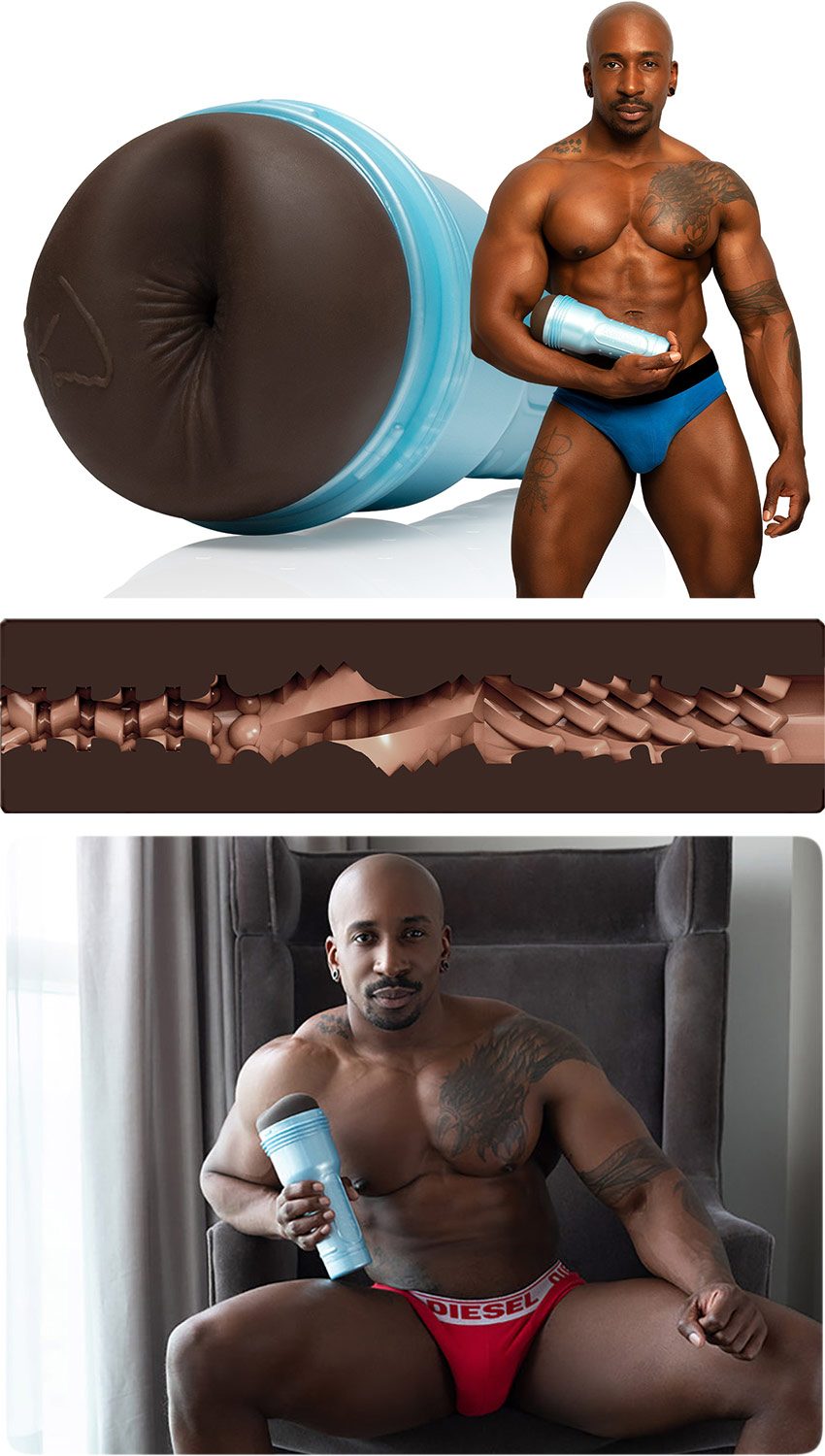 Fleshjack Max Konnor Overdrive | Masturbator, der einen Anus reproduziert
