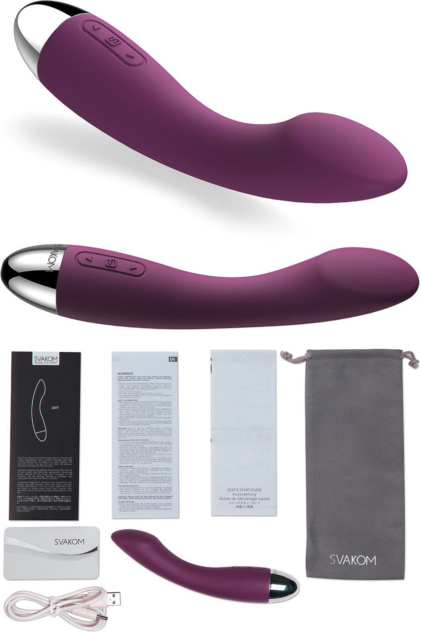 Svakom Amy | Vaginalvibrator mit speziellem G-Punkt-Kopf