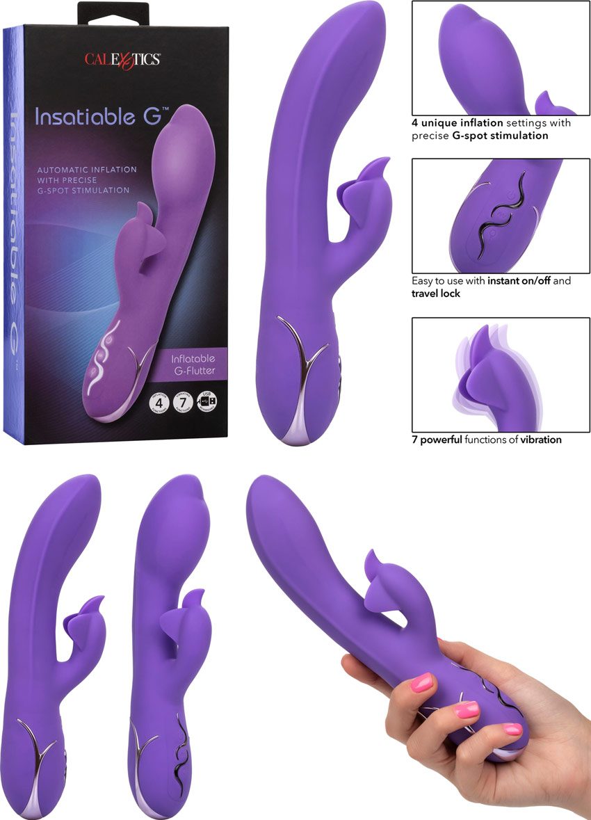 CalExotics Insatiable G | Vibrator mit aufblasbarem, einführbarem Teil