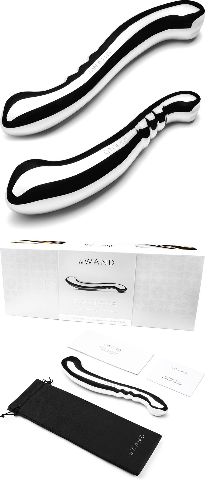 Le Wand Contour | Grosser Dildo aus Edelstahl