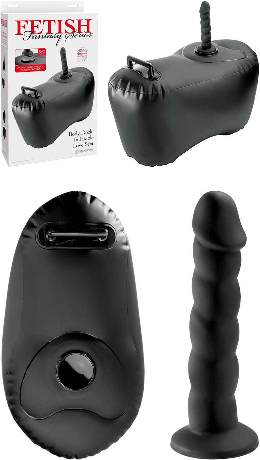 Fetish Fantasy Body Dock Love Seat | Coussin gonflable avec dildo