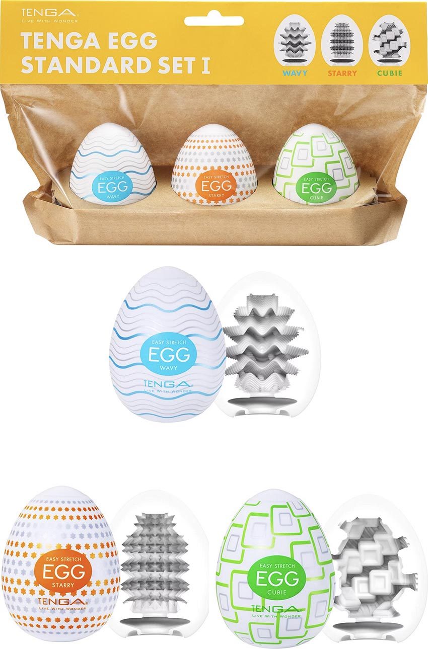 Tenga Egg Standard 3 pack 1 | Assortiment de 3 masturbateurs