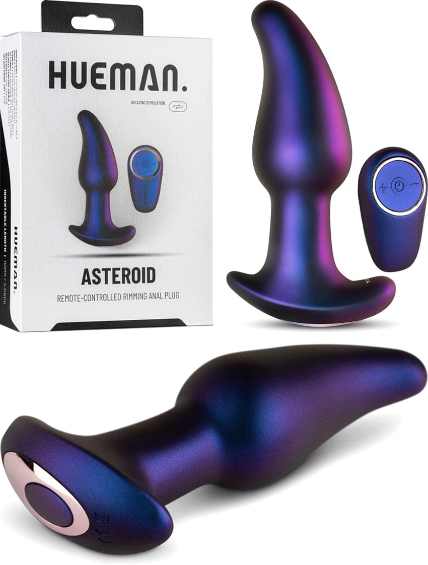 Hueman Asteroid | Vibrierender und drehbarer Analplug | Ferngesteuert