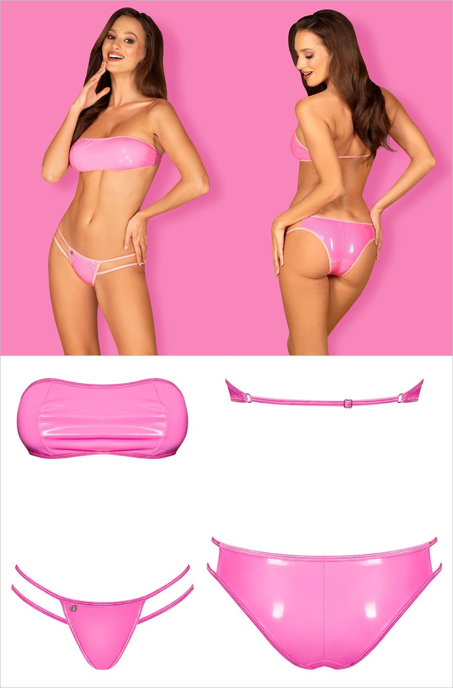 Obsessive Lollypopy | Bikini sensuel brillant | Soutien-gorge & string