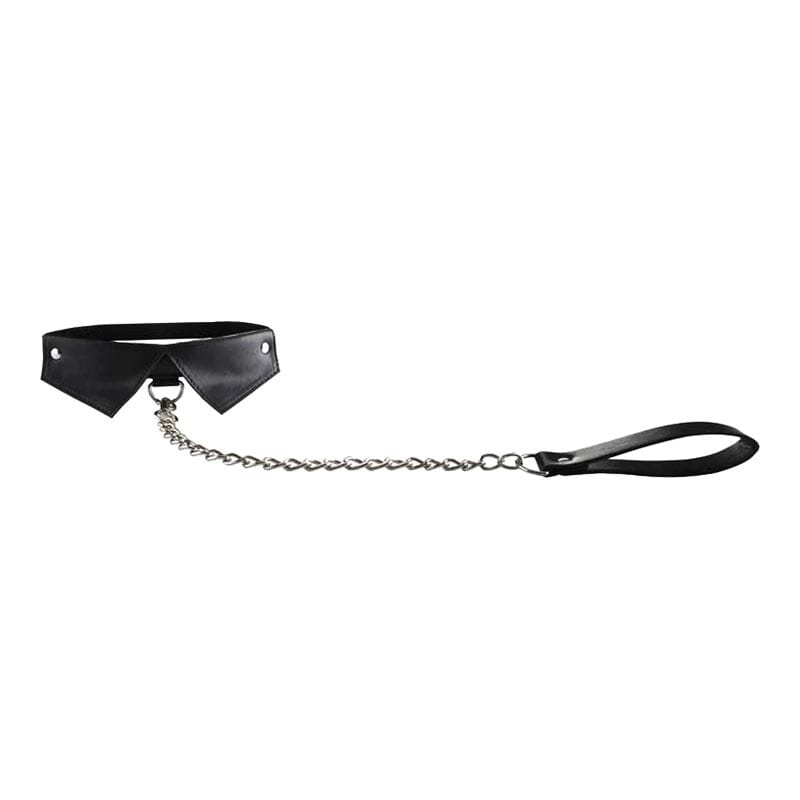 Ouch! | Elégant collier avec col relié à une laisse détachable | BDSM