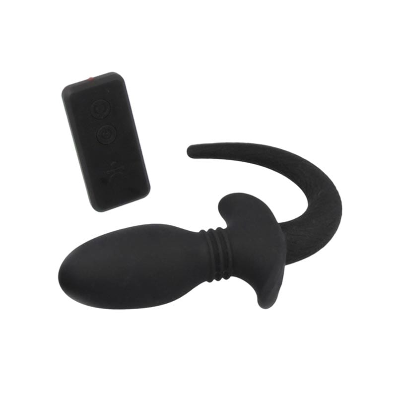 Titus Puppy Tail Pro (S) | Vibrierender Silikon Analplug mit Schwanz