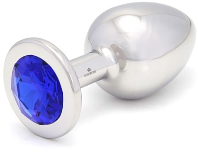 Rosebuds Kristall Majestic Blue | Analplug mit blauem Schmuckstück | XL