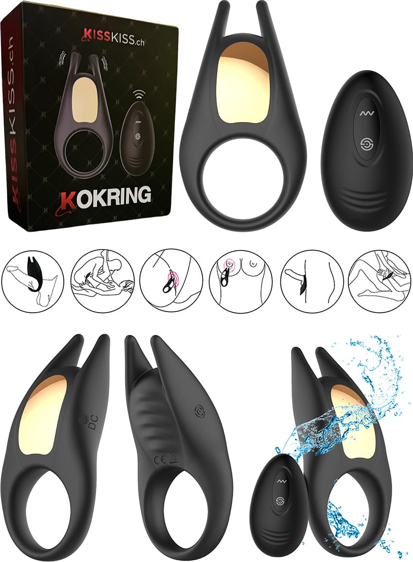 KissKiss.ch Kokring | Vibrierender und fernsteuerbarer Penisring