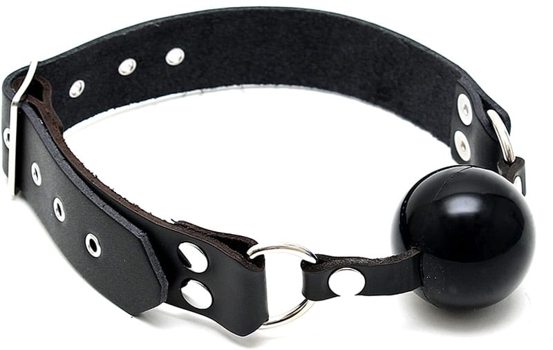 Bâillon boule Rimba en cuir