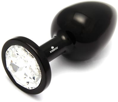 Rosebuds Aluminium Analplug - Schwarz & Klar (L)