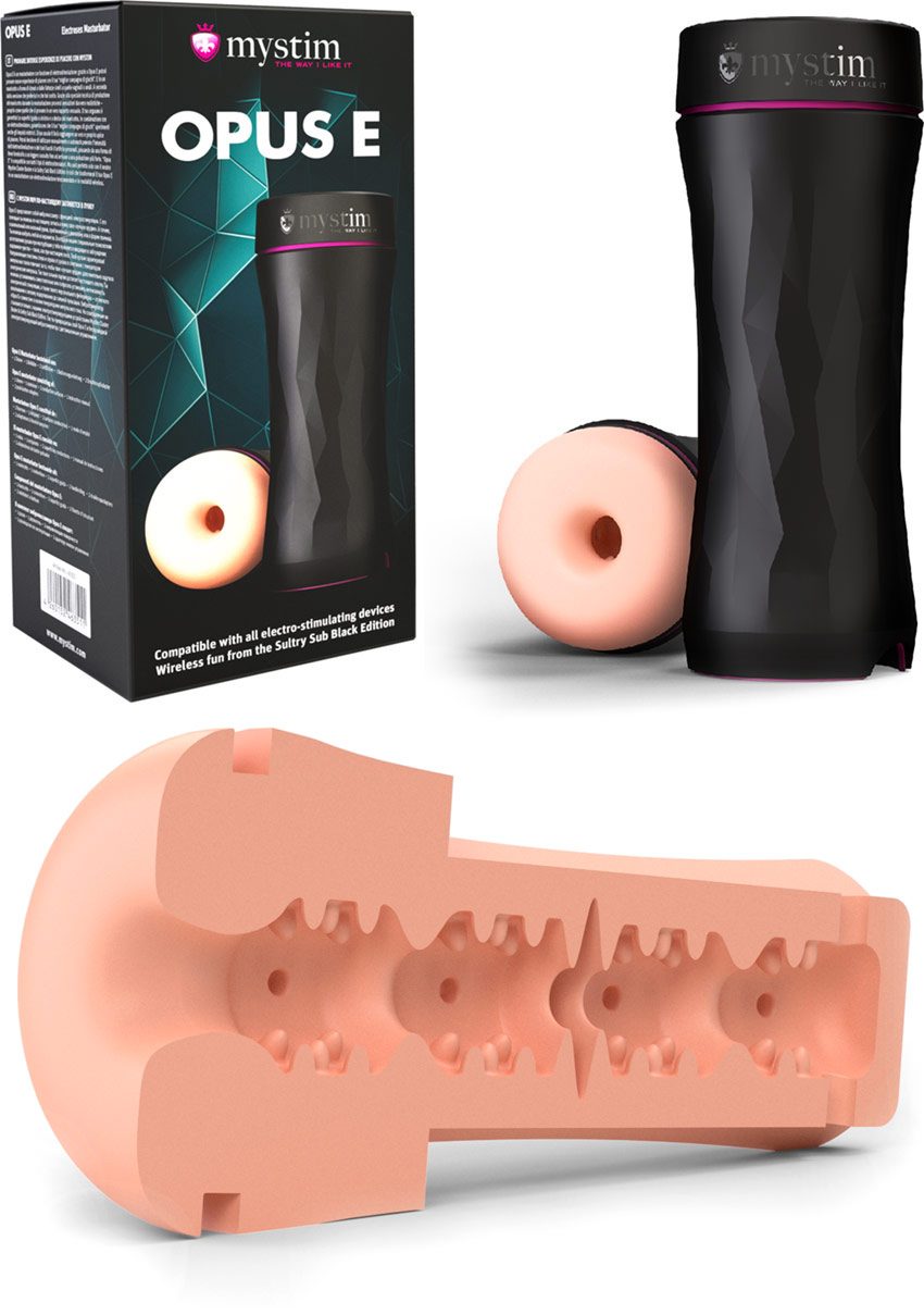 Mystim Opus E - Donut | Masturbator mit Elektrostimulation