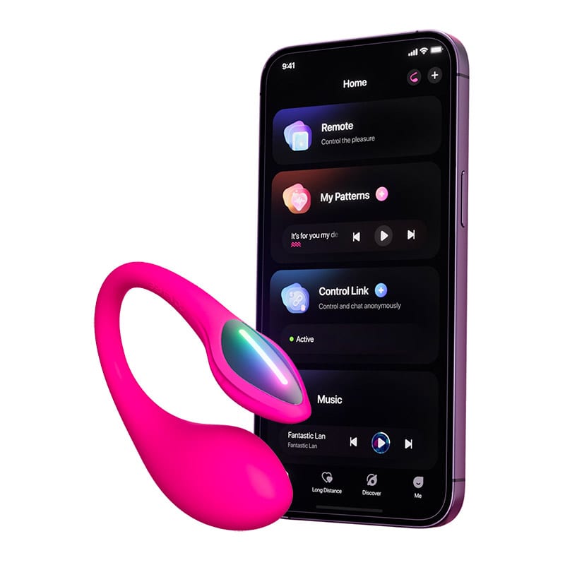 Lovense Lush Mini | Sextoy vibrant contrôlable à distance | iOS/Android