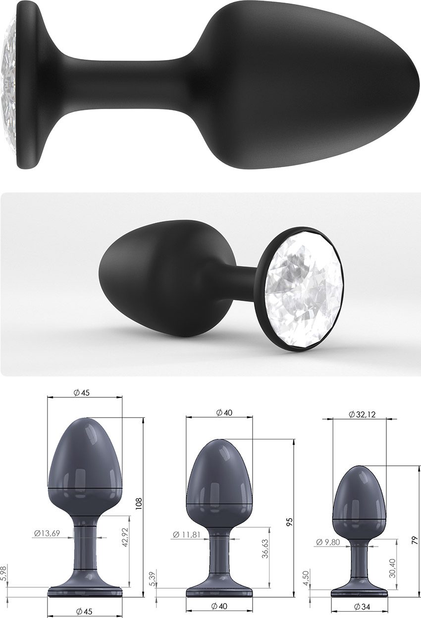 Marc Dorcel Geisha M | Plug anal avec boules de geisha & strass
