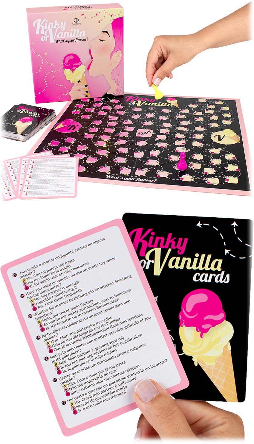Secret Play Kinky or Vanilla | Erotisches Spiel für Paare | FR/DE/IT/EN