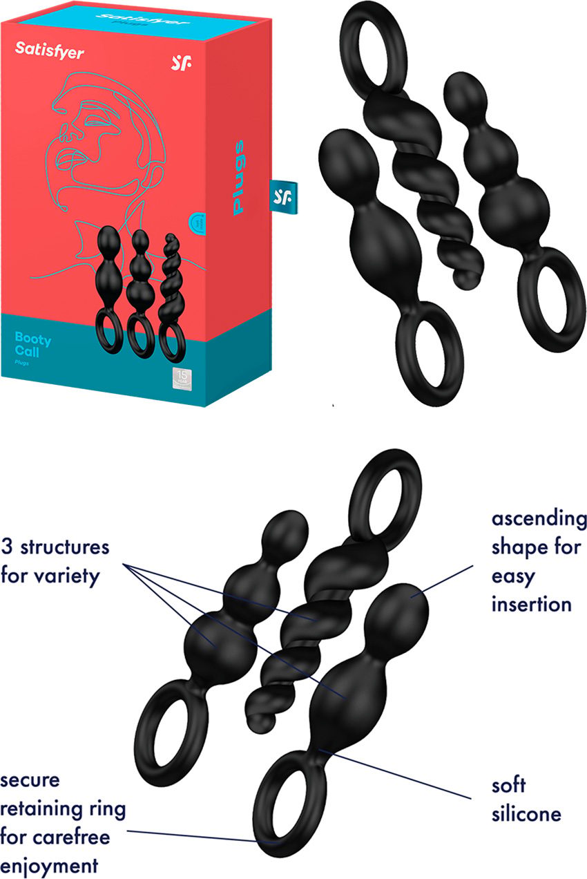 Satisfyer Plugs | Set mit 3 Analplugs unterschiedlicher